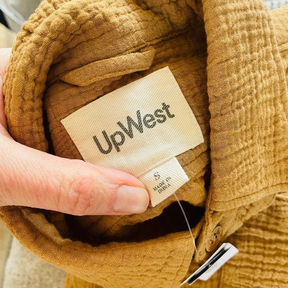 UpWest Mustard Casual Button Down Shirt - Picture 8 of 8